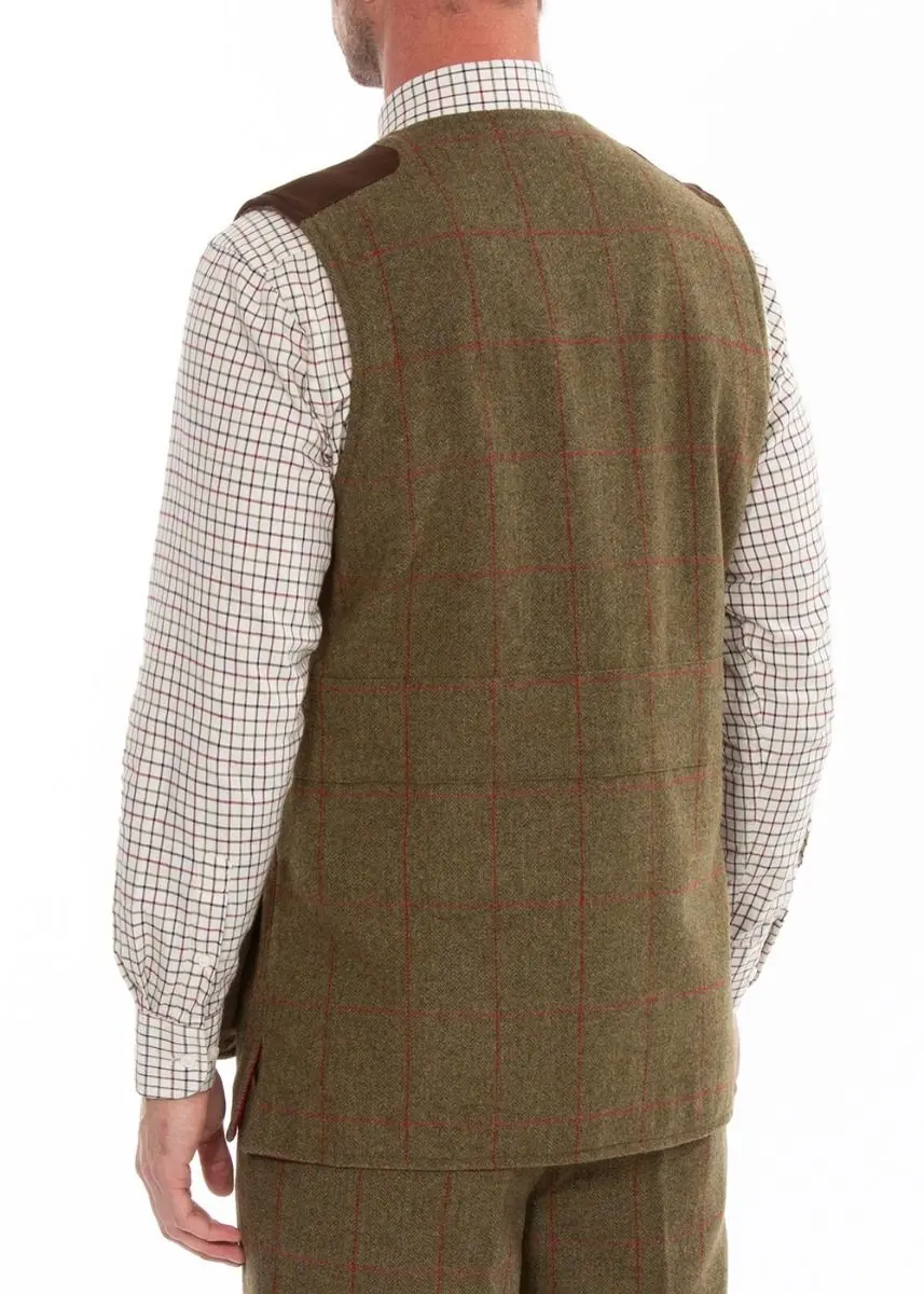 ALAN PAINE Combrook Mens Shooting Waistcoat - Sage - Image 5