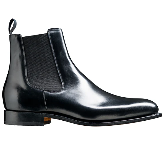 BARKER Bedale Boots - Mens Chelsea - Black Hi-Shine - Image 3