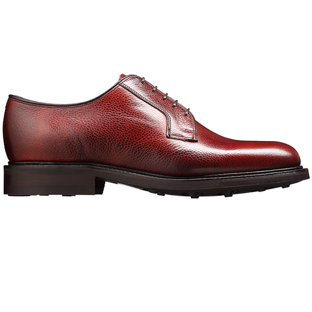 30% OFF BARKER Nairn Shoes - Mens Country Derby Dainite Sole - Cherry Grain - Size: UK 10 - Image 4