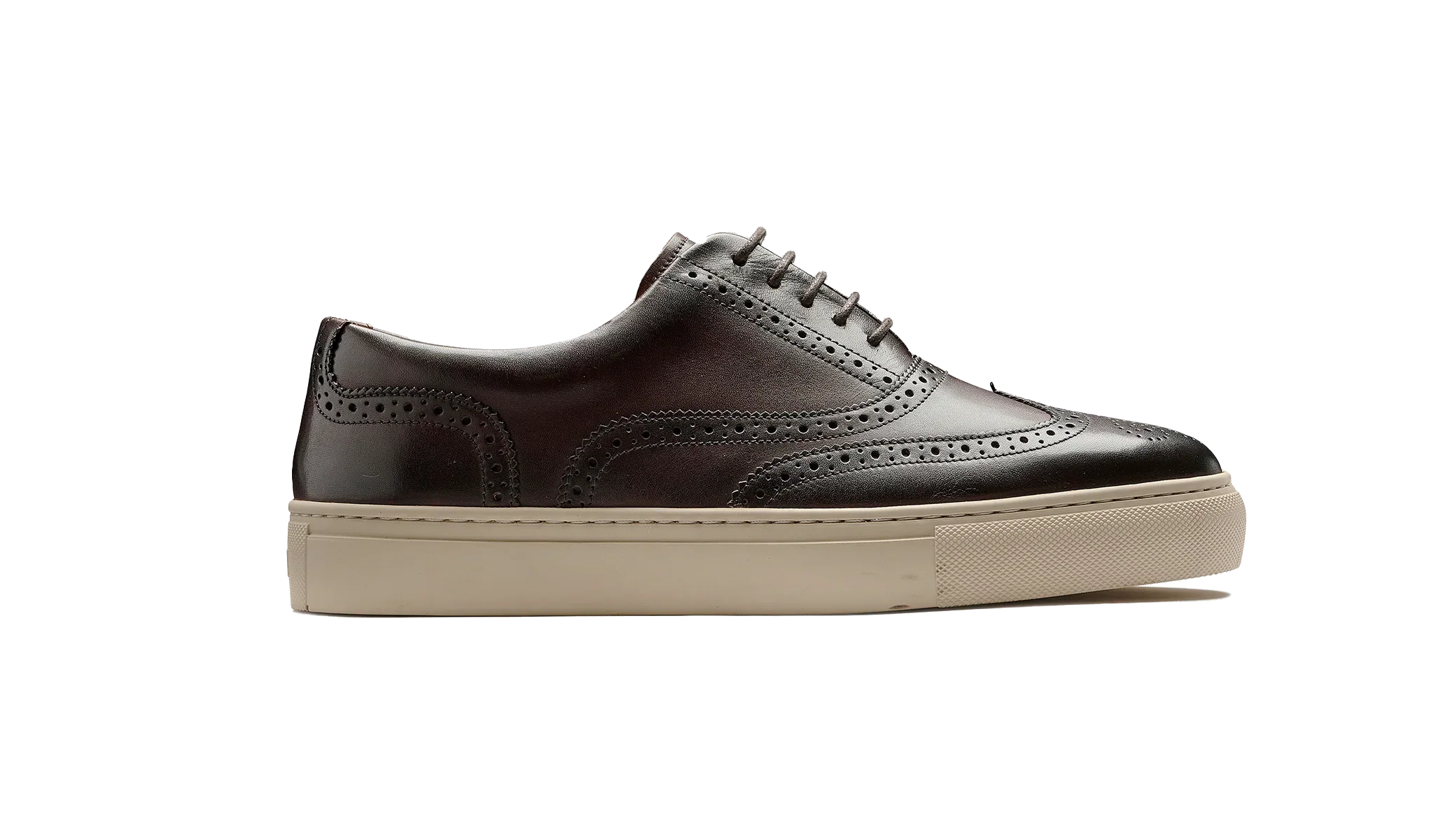 BARKER Owen Shoes - Men's Brogue Sneaker - Mocha Calf - Image 2