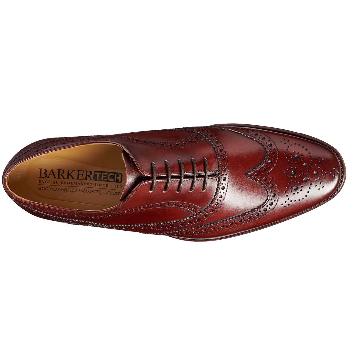 30% OFF BARKER Turing Shoes - Mens Oxford - Cherry Calf - Size: UK 10 - Image 4