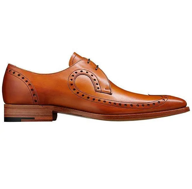 BARKER Woody Shoes - Mens Brogues - Cedar Calf - Image 4