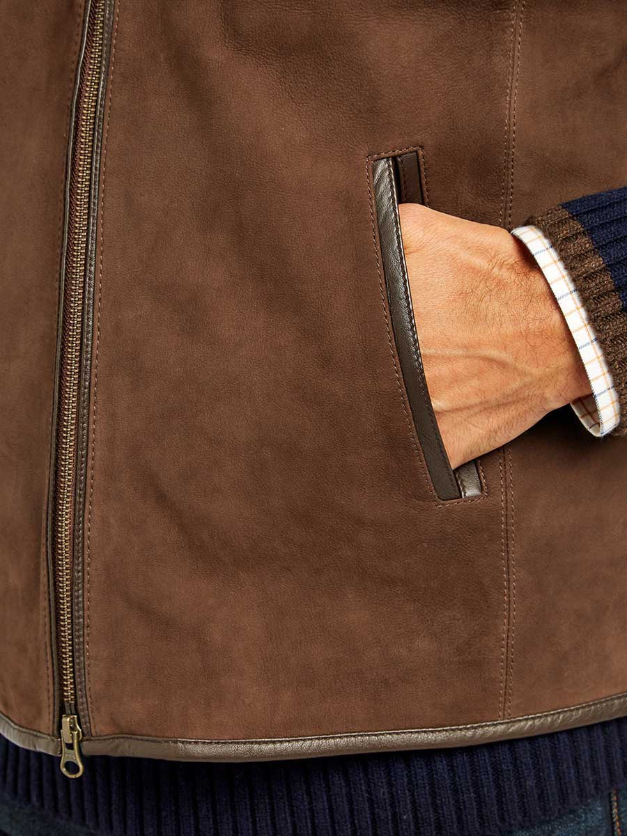 DUBARRY Dunhill Leather Gilet - Mens - Walnut - Image 11