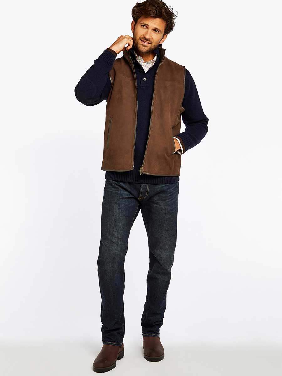 DUBARRY Dunhill Leather Gilet - Mens - Walnut - Image 4