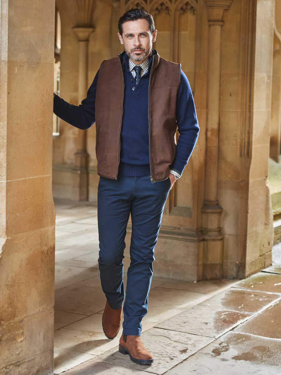 DUBARRY Dunhill Leather Gilet - Mens - Walnut - Image 6