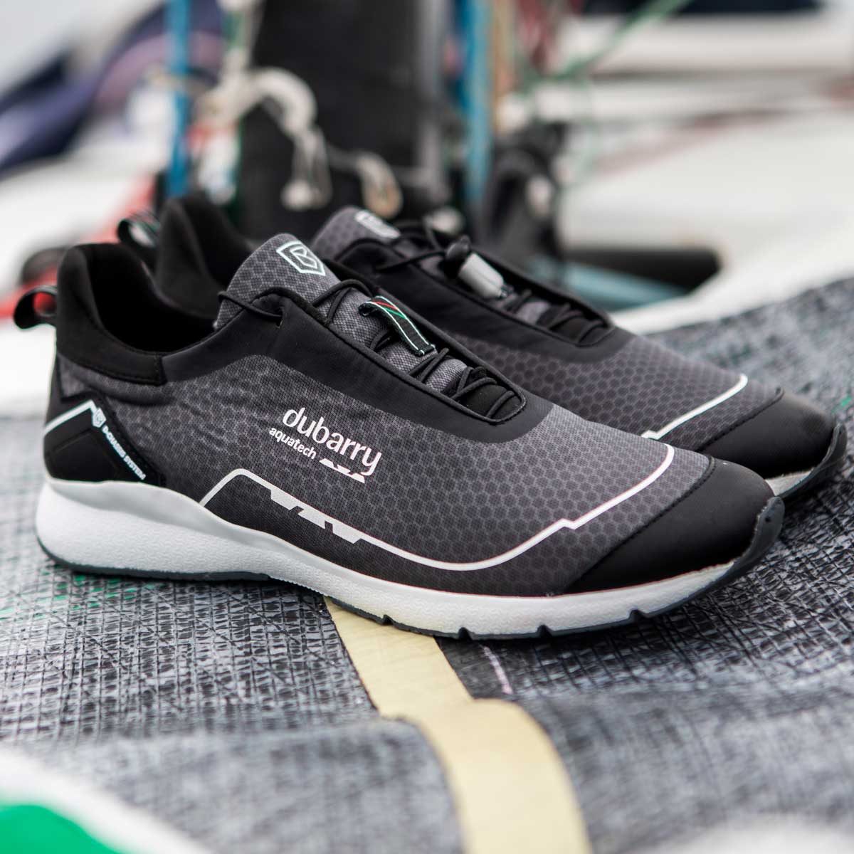 DUBARRY Mauritius Unisex Technical Sailing Trainers - Carbon - Image 3
