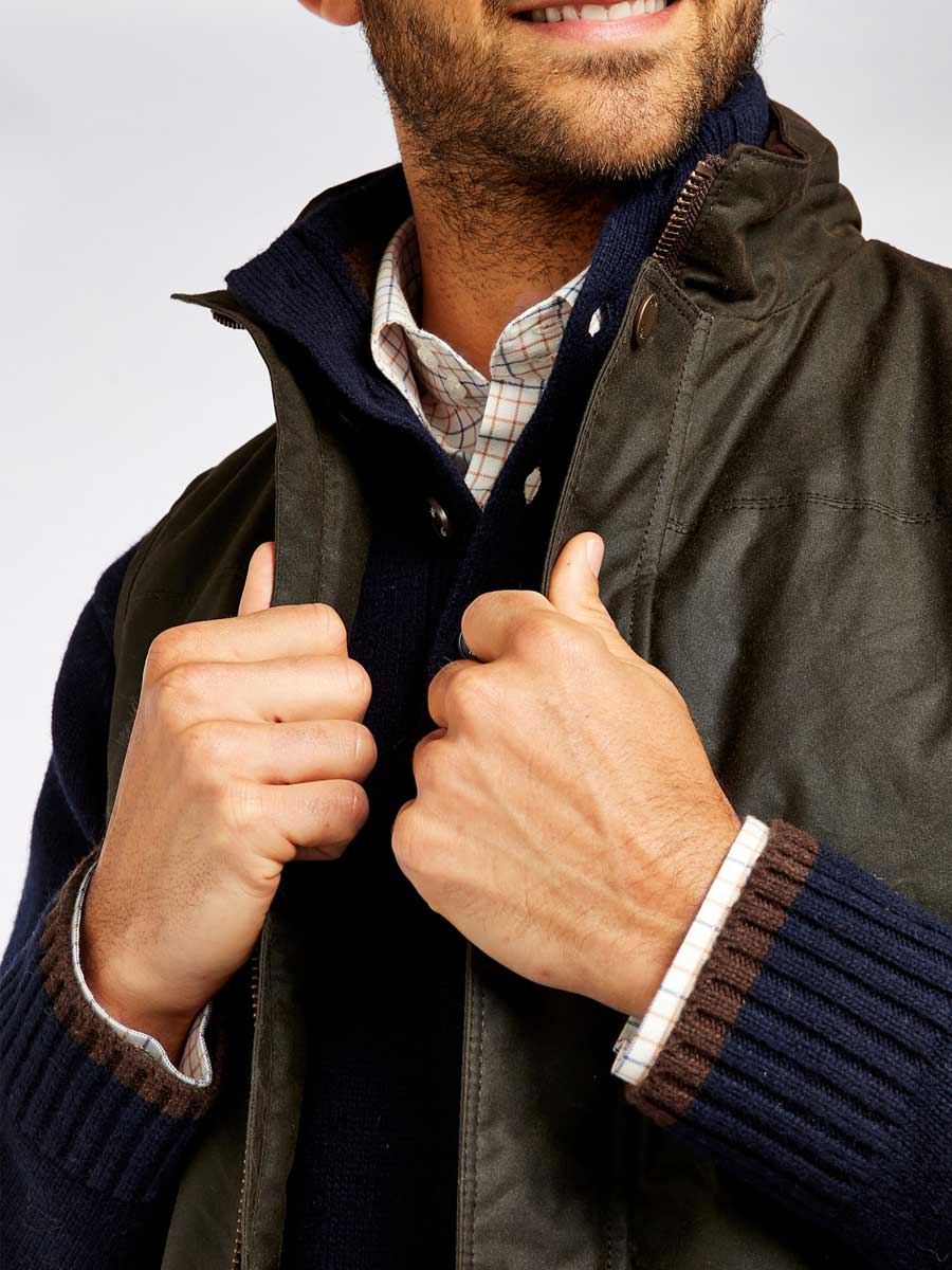DUBARRY Mayfly Wax Gilet - Mens - Olive - Image 2