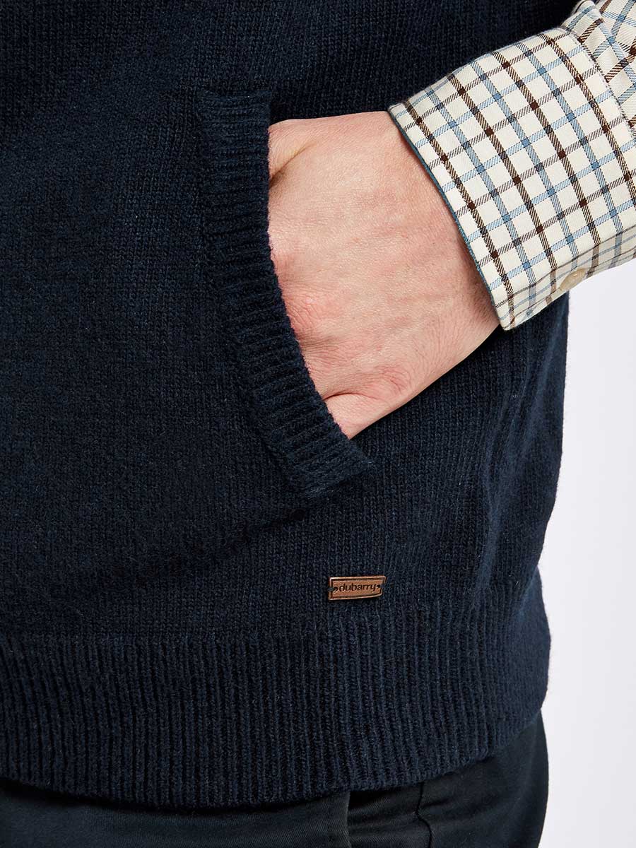 DUBARRY Upperwood Wool Blend Knit Gilet - Men's - Navy - Image 5