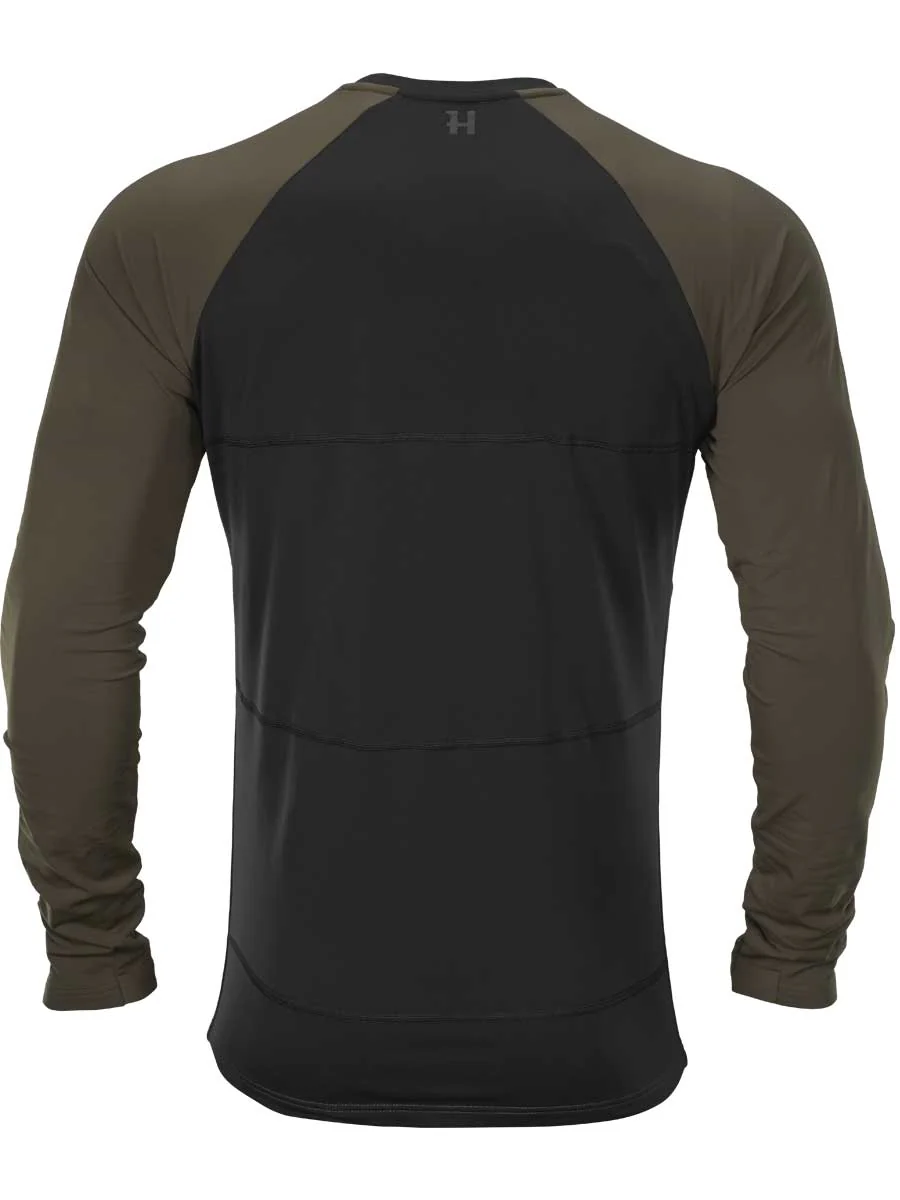 HARKILA Heat Control L/S T-Shirt - Mens - Willow Green & Black - Image 3