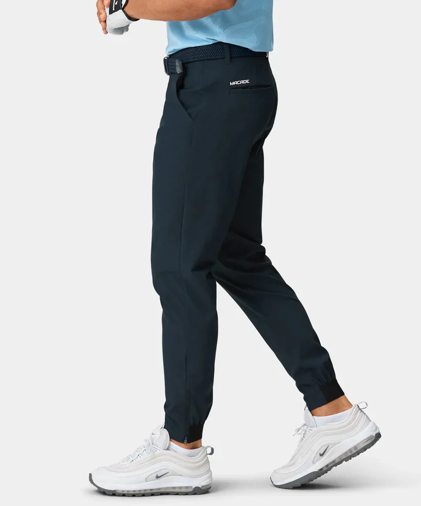 30% OFF - MACADE Men’s Four-Way Stretch Golf Joggers – Tapered Performance Fit – Navy - Size: 30 SHORT - Image 3