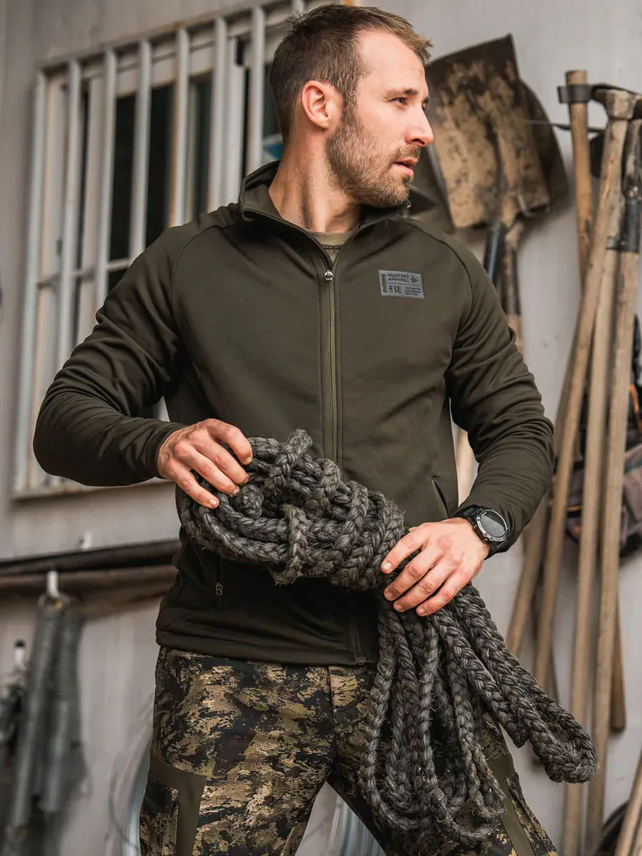 SEELAND Tidal Fleece Jacket - Mens - Pine Green - Image 2
