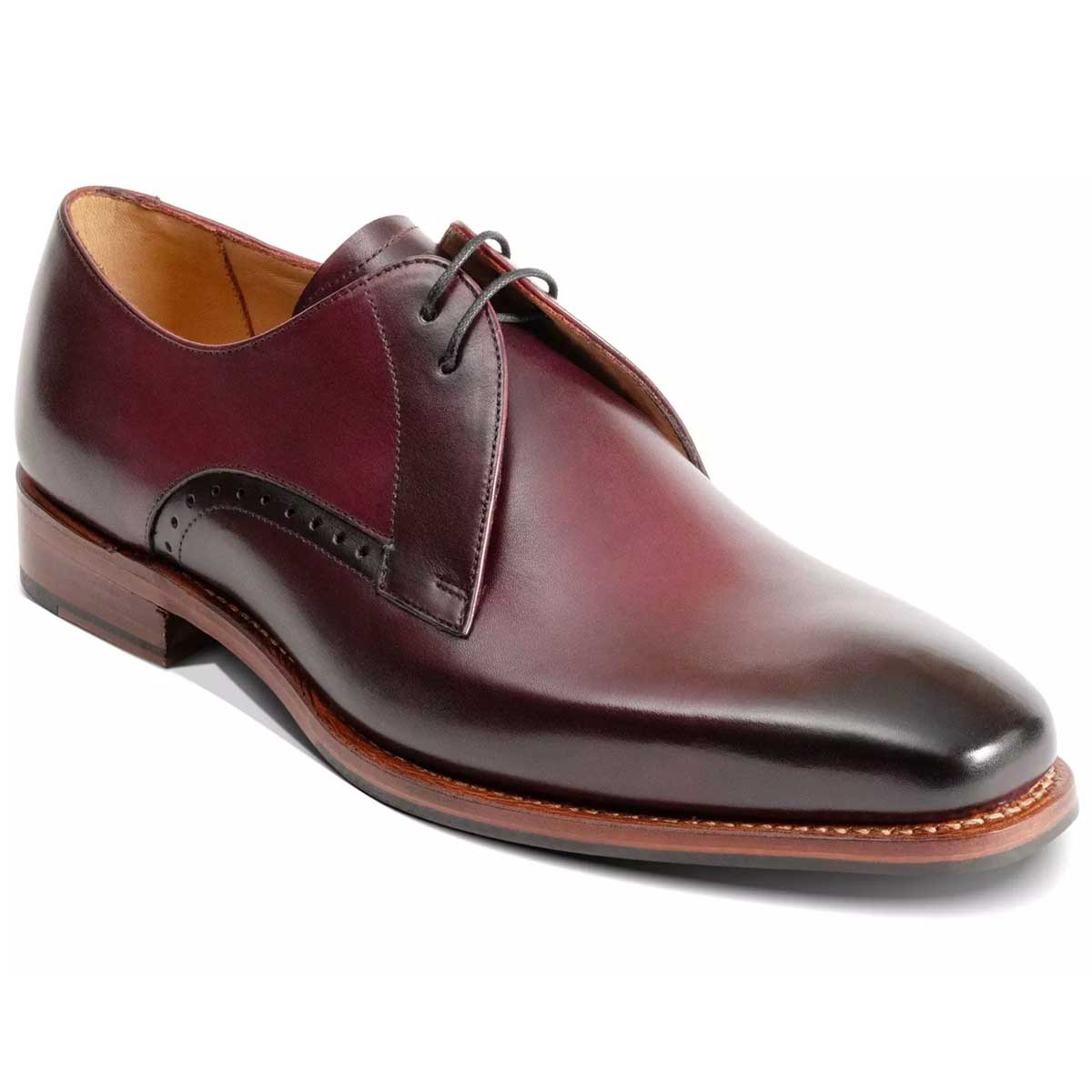40% OFF BARKER Oscar Shoes - Mens - Burgundy Hand Patina - Size: UK 7.5