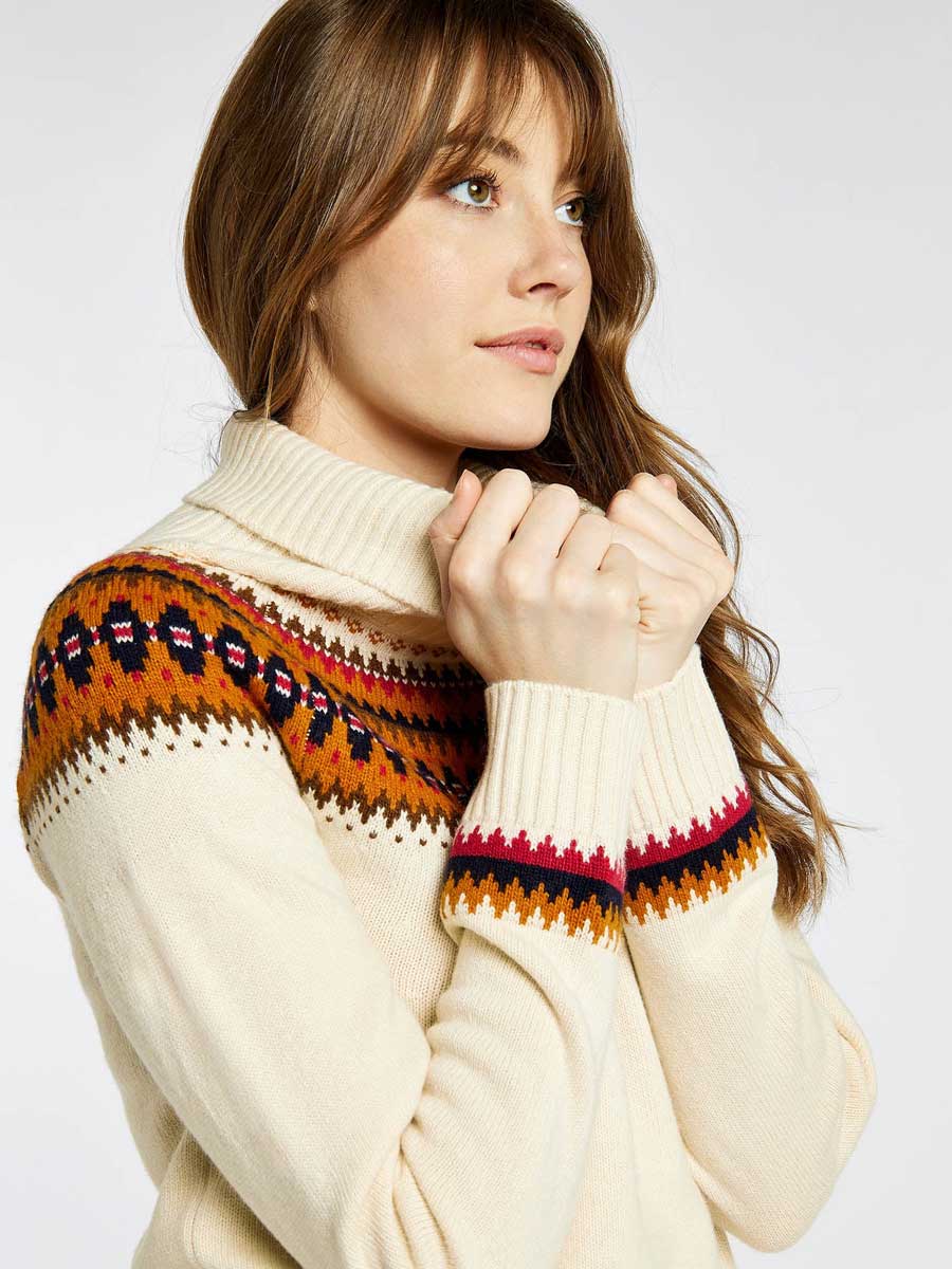 DUBARRY Riverdale Fair Isle Knitted Sweater - Women's - Chalk - Image 4