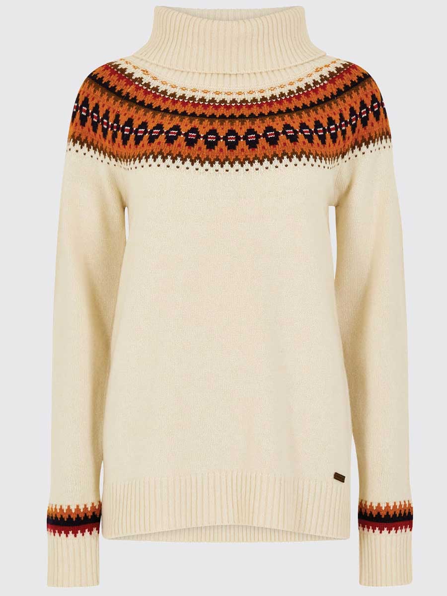 DUBARRY Riverdale Fair Isle Knitted Sweater - Women's - Chalk - Image 6