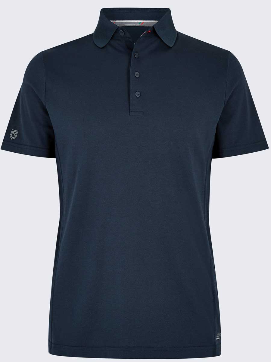 DUBARRY Sorrento Unisex Short-Sleeved Technical Polo - Navy - Image 3