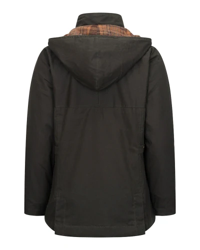 40% OFF - HOGGS OF FIFE Kelso Waterproof Wax Jacket - Women's - Forest Green - Size: MEDIUM & XL - Image 2