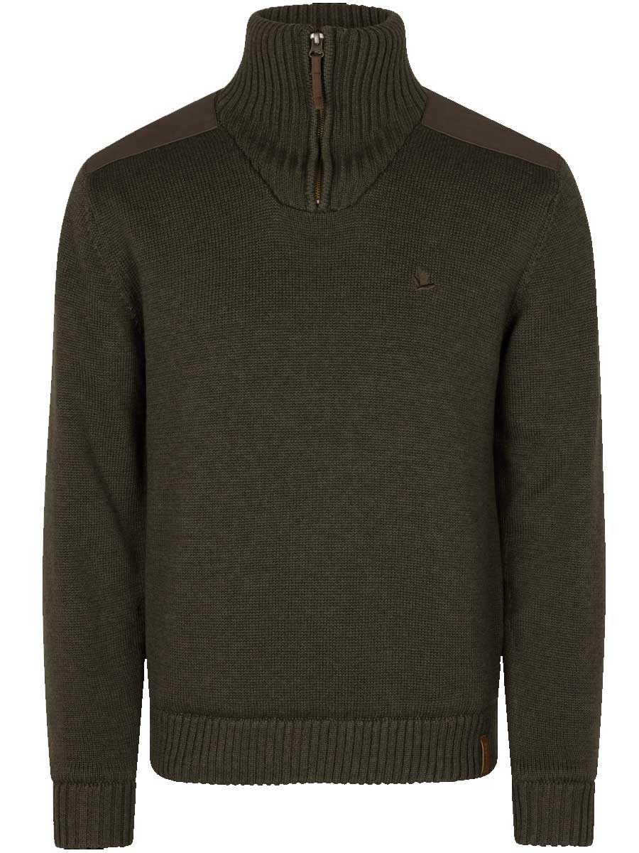 30% OFF - SEELAND Haze 1/4 Zip Windbreaker Knit - Mens - Grizzly Brown - Size: LARGE