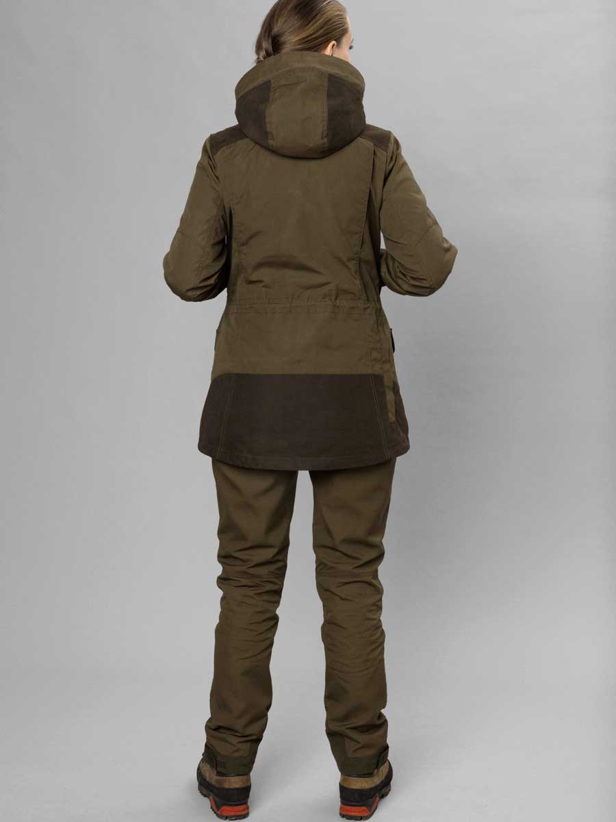 SEELAND Key Point Kora Waterproof Jacket - Ladies - Pine Green / Grizzly Brown - Image 12