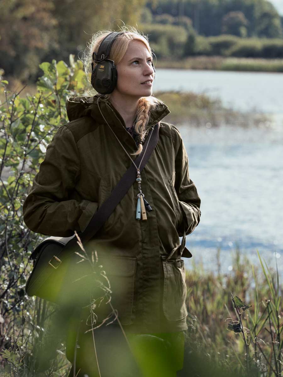 SEELAND Key Point Kora Waterproof Jacket - Ladies - Pine Green / Grizzly Brown - Image 3