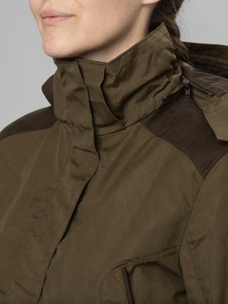 SEELAND Key Point Kora Waterproof Jacket - Ladies - Pine Green / Grizzly Brown - Image 9
