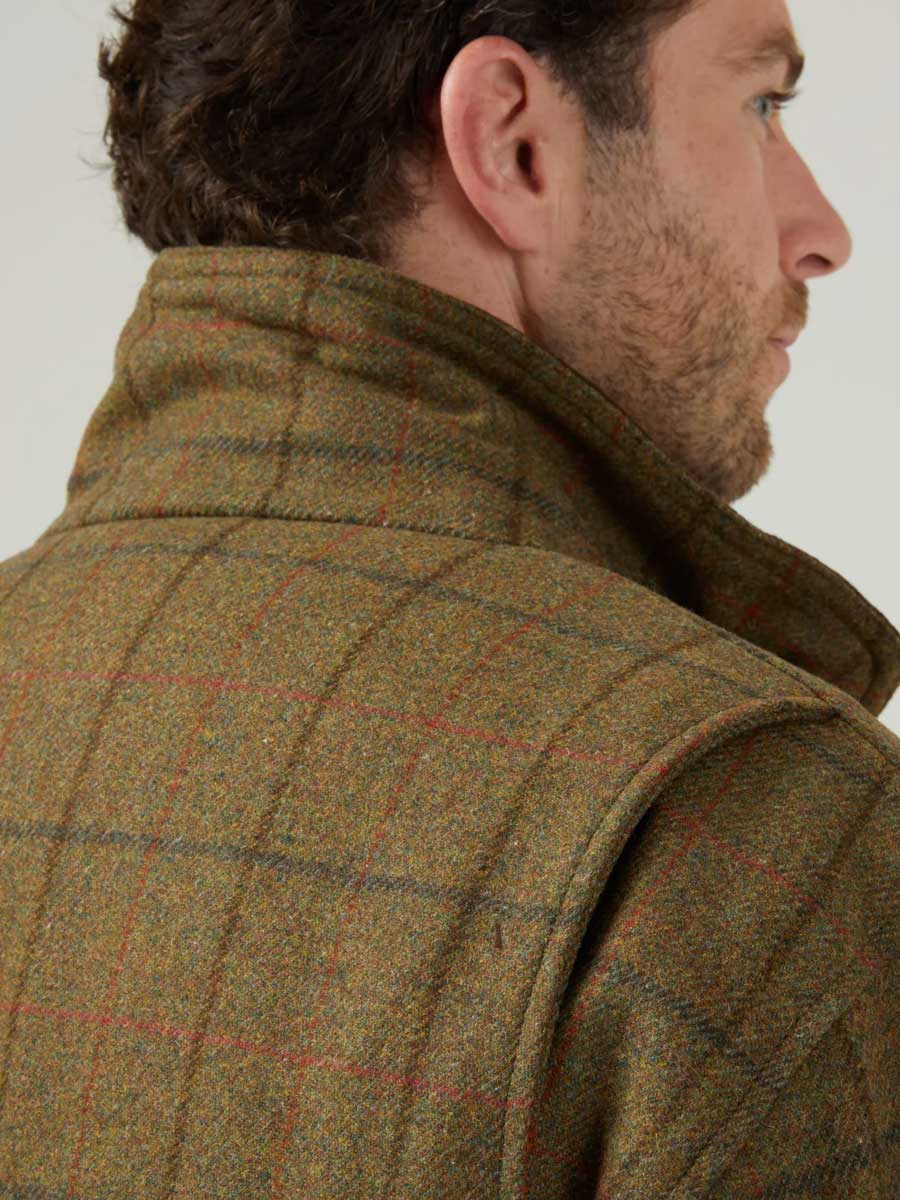 ALAN PAINE Combrook Mens Shooting Field Coat - Thyme - Image 3