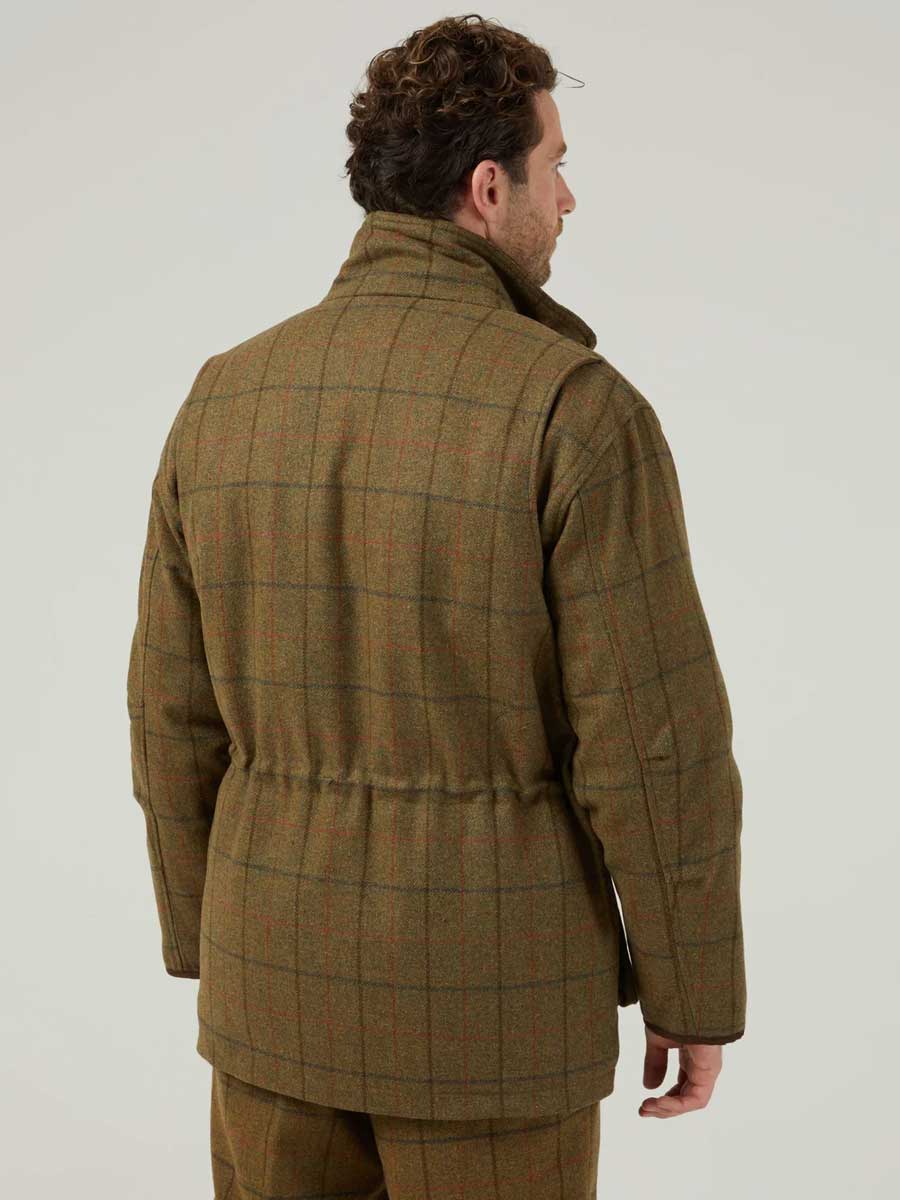 ALAN PAINE Combrook Mens Shooting Field Coat - Thyme - Image 4