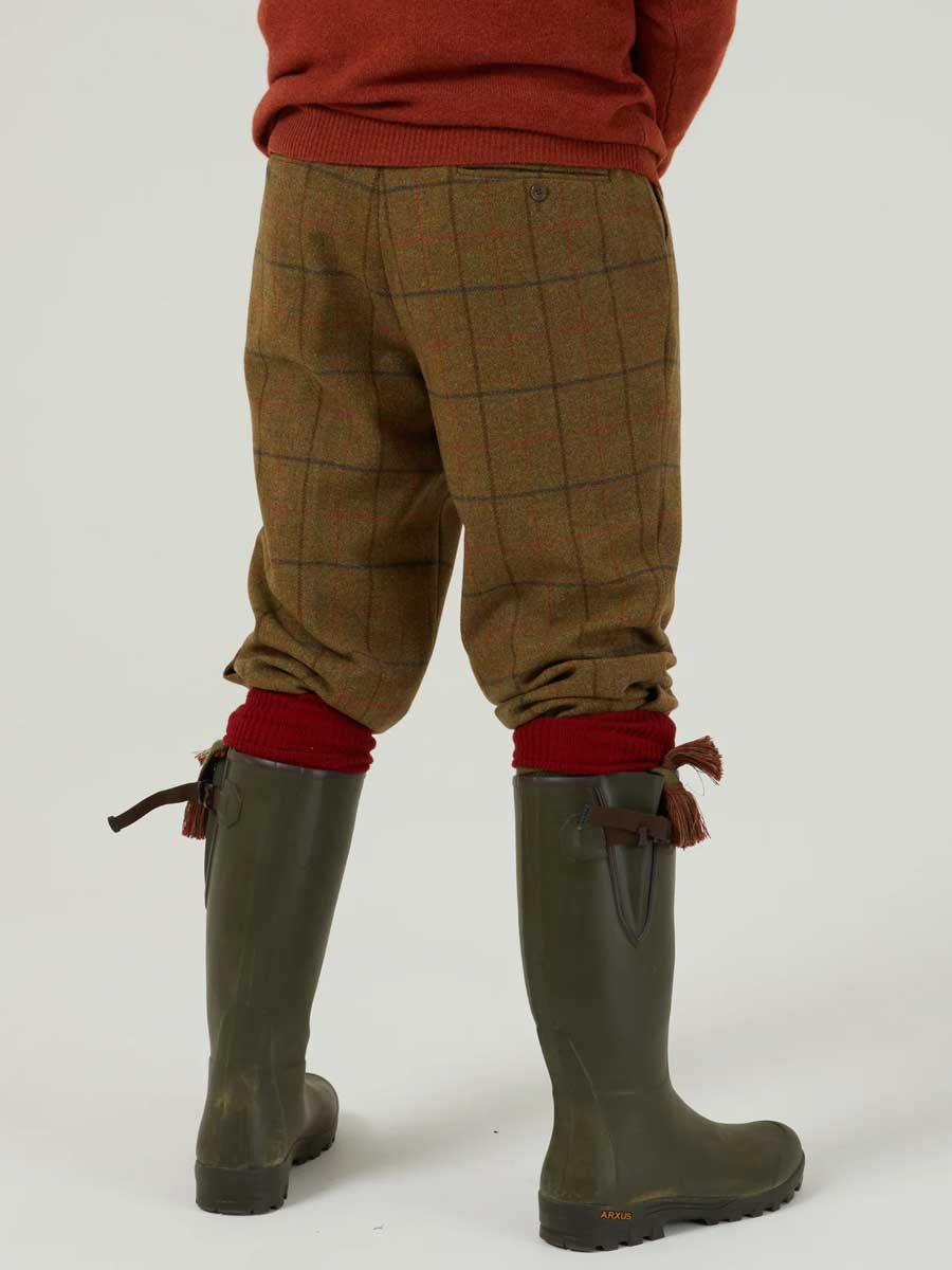 ALAN PAINE Combrook Mens Tweed Shooting Breeks - Thyme - Image 3