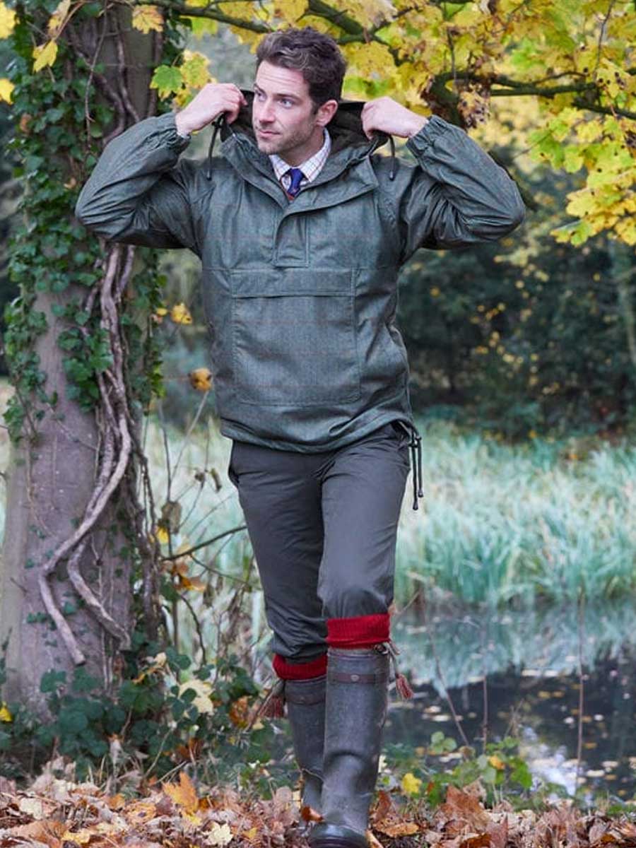 ALAN PAINE Didsmere Mens Waterproof Smock - Olive - Image 2
