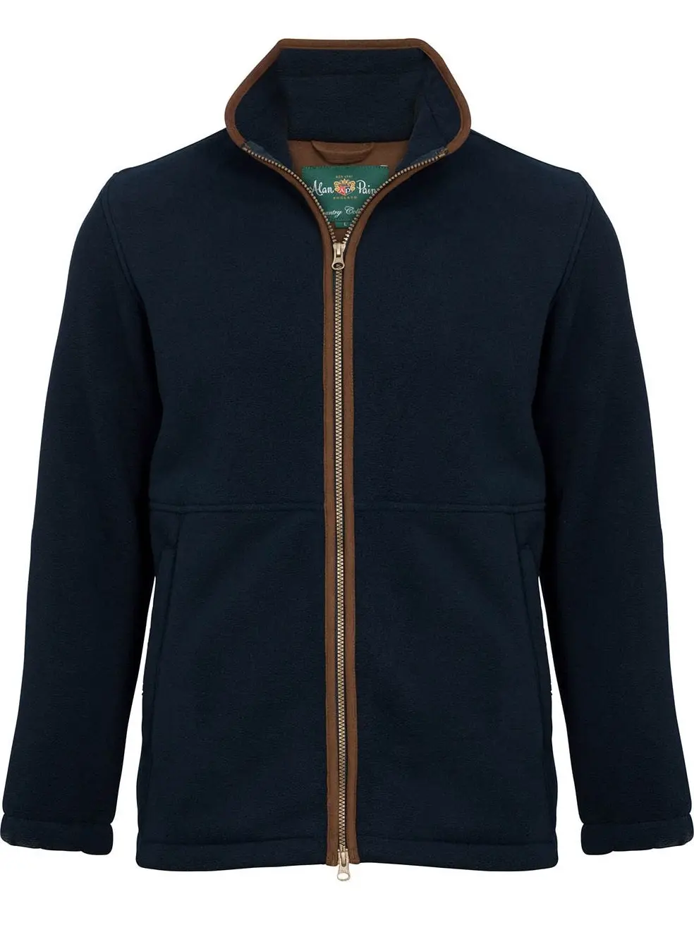 ALAN PAINE Aylsham Mens Fleece Jacket - Dark Navy - Image 2