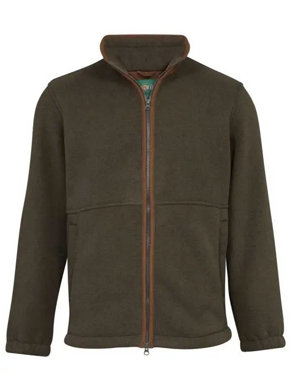 ALAN PAINE Aylsham Mens Fleece Jacket - Green - Image 2