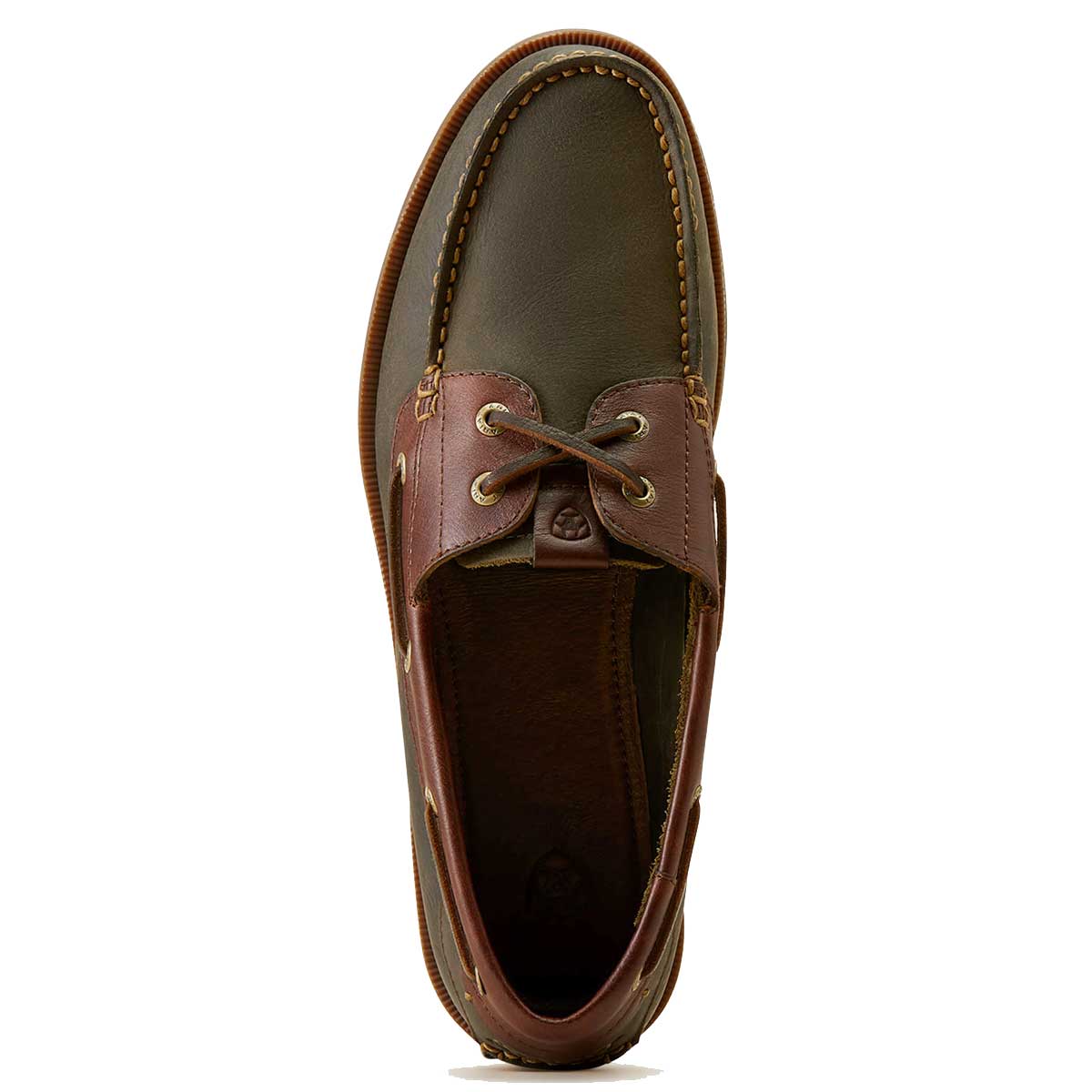 30% OFF - ARIAT Antigua Deck Shoes - Mens - Olive Night - Size: UK 10.5 - Image 4