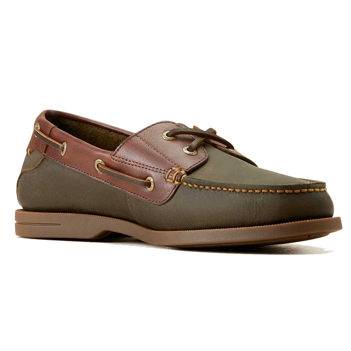 30% OFF - ARIAT Antigua Deck Shoes - Mens - Olive Night - Size: UK 10.5 - Image 6