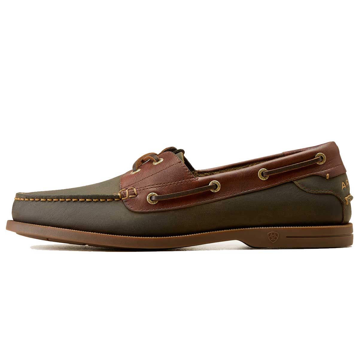 30% OFF - ARIAT Antigua Deck Shoes - Mens - Olive Night - Size: UK 10.5 - Image 7