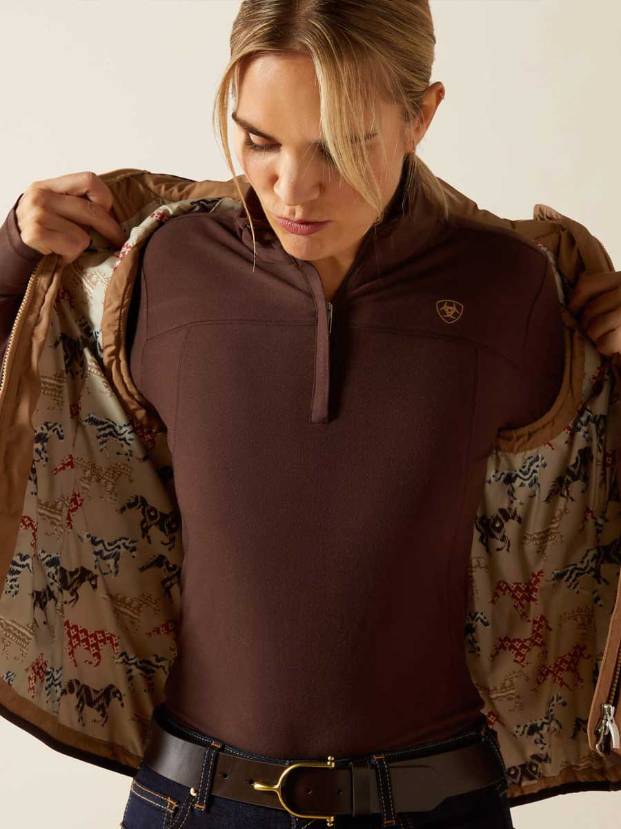 ARIAT Ashley 2.0 Insulated Gilet - Womens - Tiger's Eye - Image 5