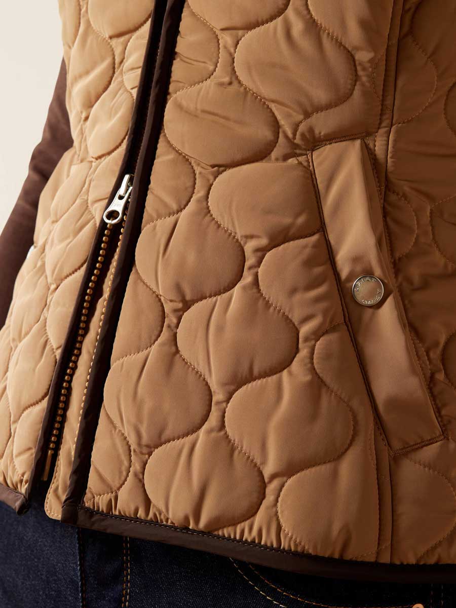 ARIAT Ashley 2.0 Insulated Gilet - Womens - Tiger's Eye - Image 6