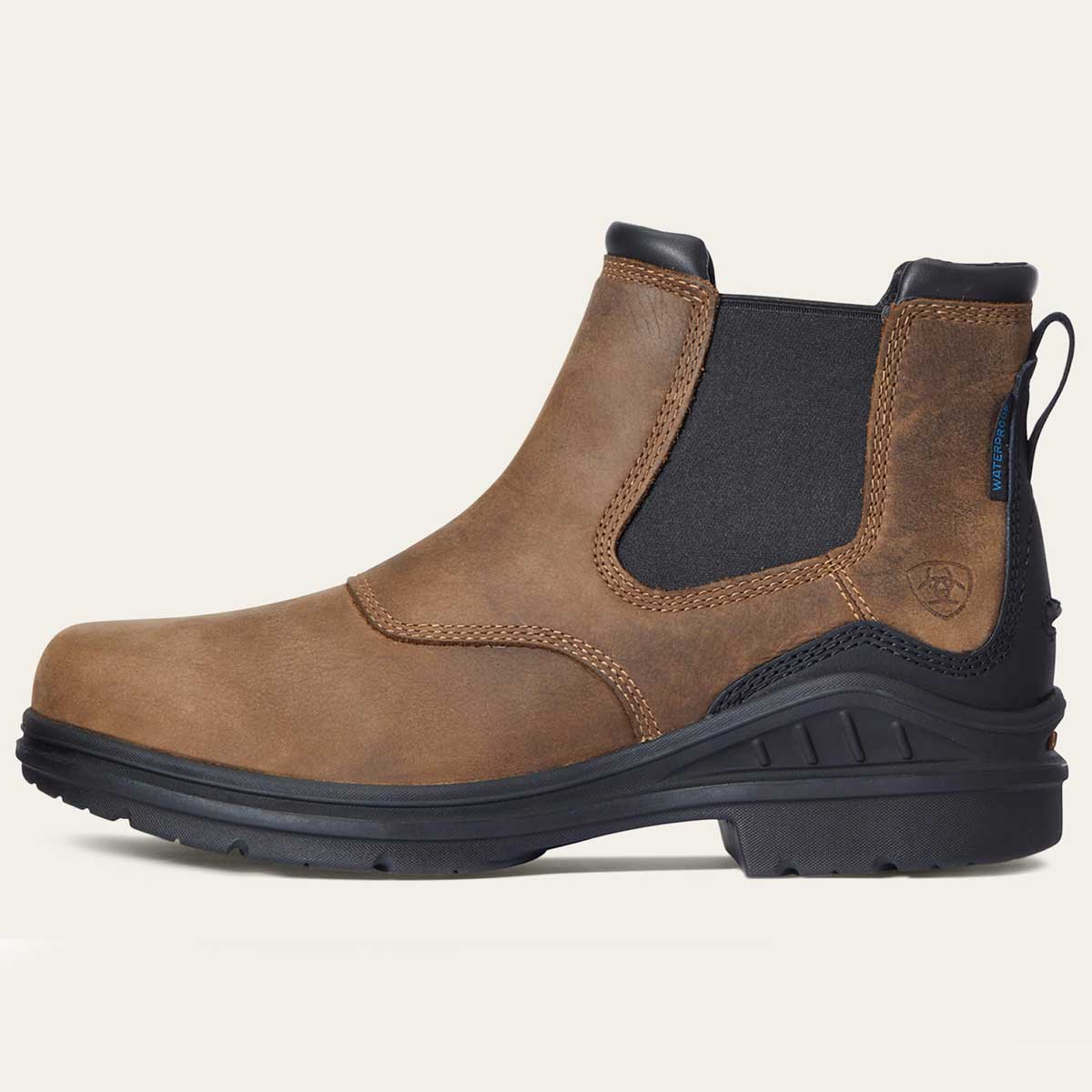 ARIAT Barnyard Twin Gore II Waterproof Boots - Mens - Antique Brown - Image 5