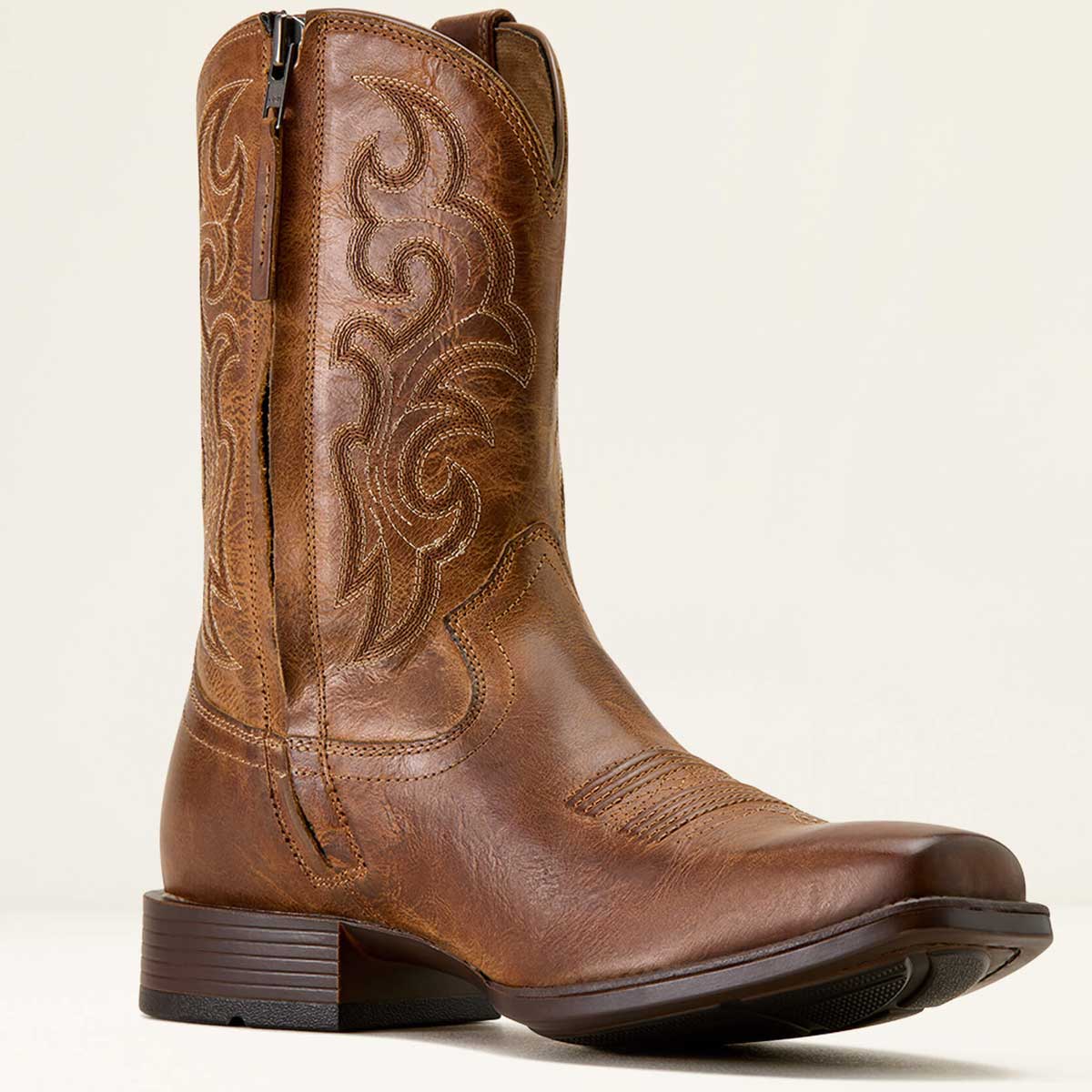 ARIAT Bodie Square Toe Western Boot - Mens - Honey Tan - Image 2