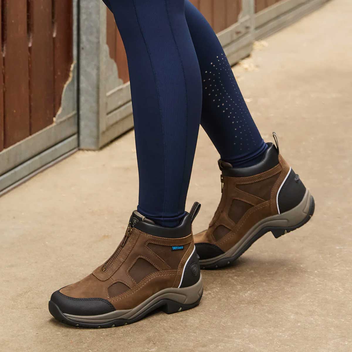 ARIAT Boots - Womens Terrain H20 Zip Waterproof - Palm Brown - Image 2