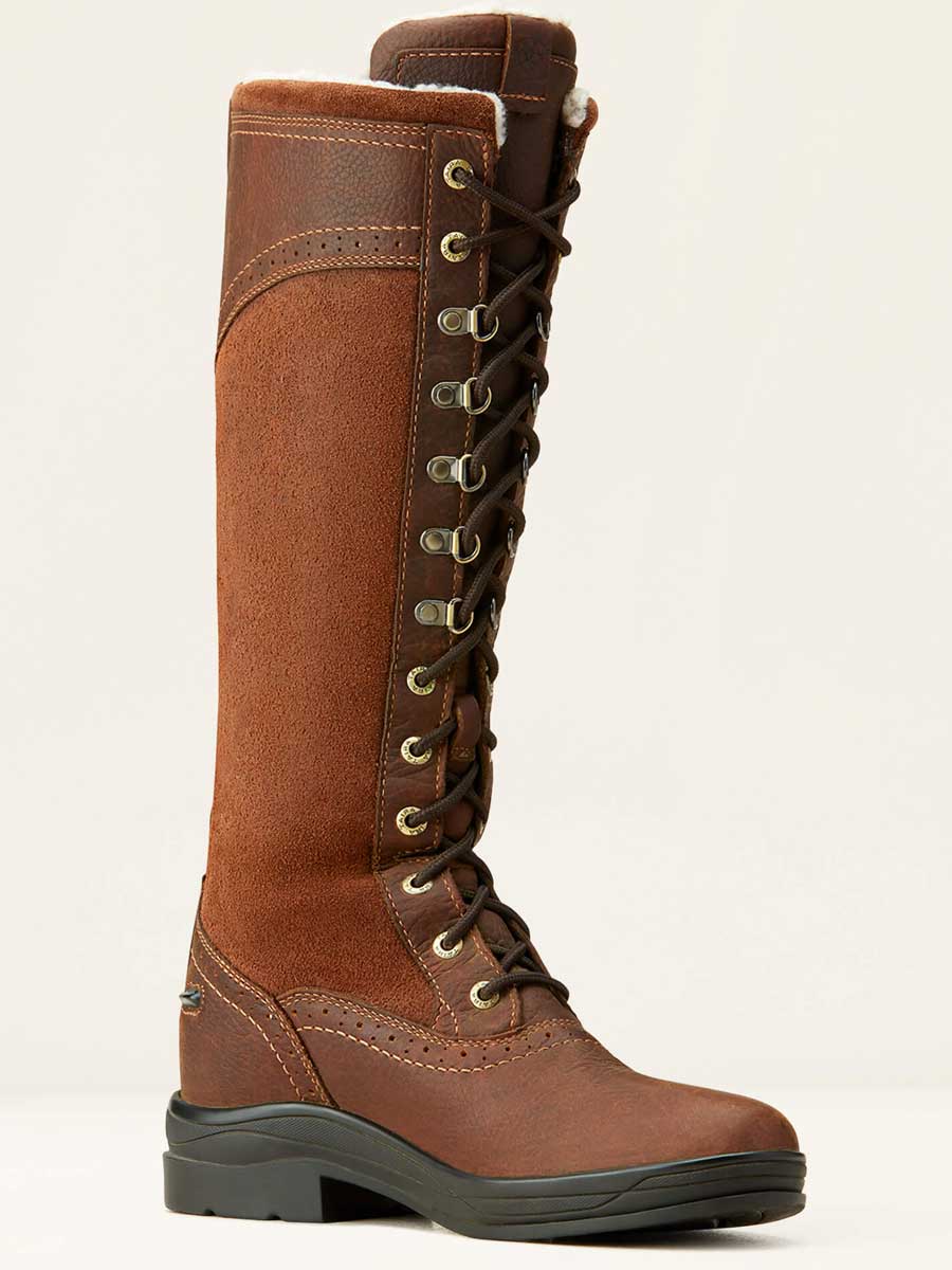ARIAT Wythburn Tall Boots - Womens Waterproof Insulated - Dark Brown - Image 8