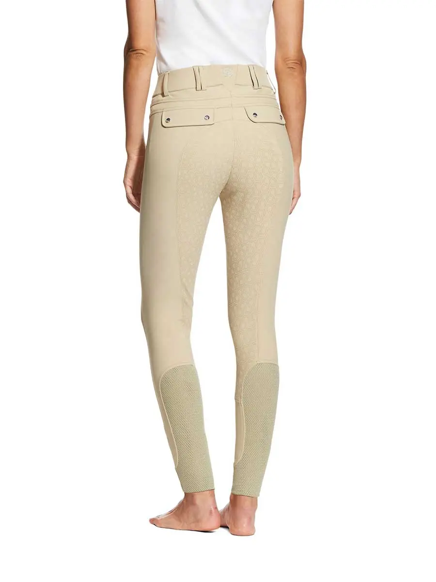 ARIAT Tri Factor Grip Full Seat Breeches – Womens - Tan - Image 3
