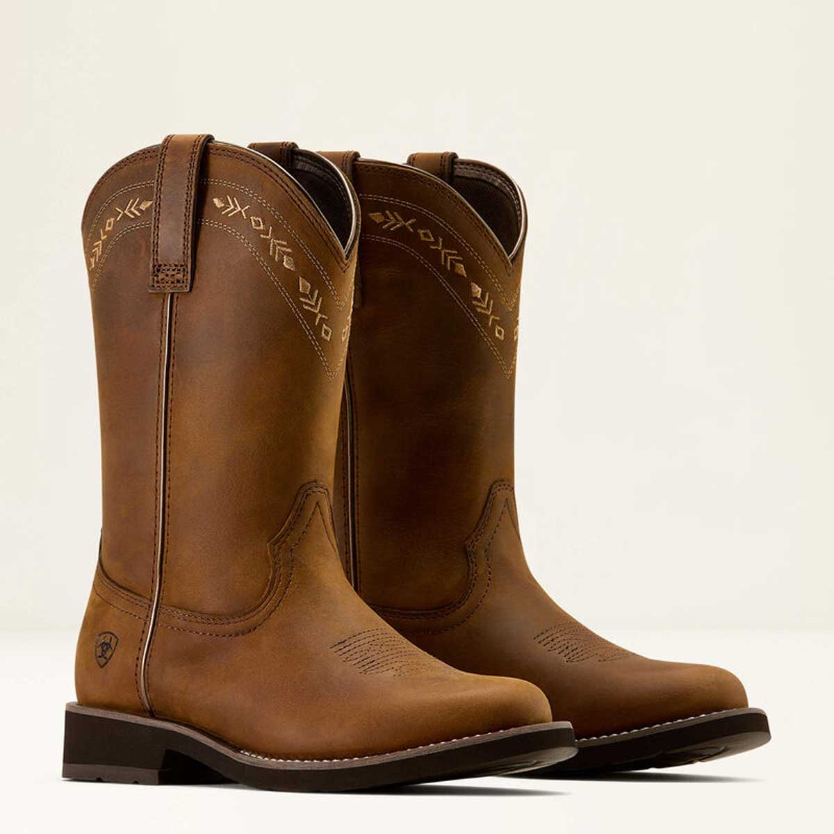 ARIAT Kearney Round Toe Western Boots - Womens - Distressed Brown - Image 2