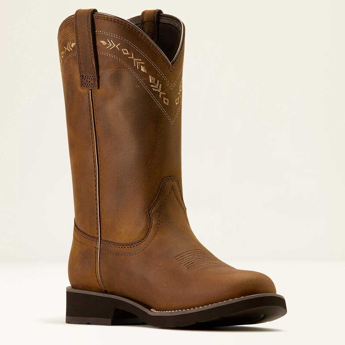 ARIAT Kearney Round Toe Western Boots - Womens - Distressed Brown - Image 3
