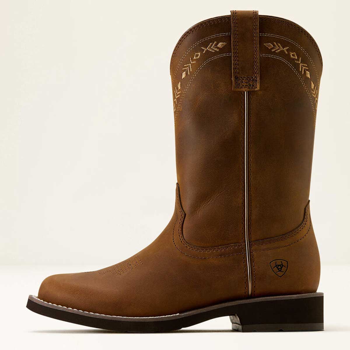ARIAT Kearney Round Toe Western Boots - Womens - Distressed Brown - Image 6