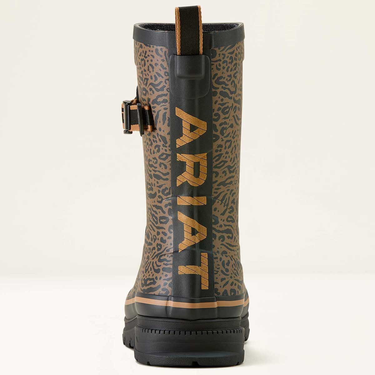 ARIAT Kelmarsh Mid Wellington Boots - Womens - Ocelot Print - Image 2