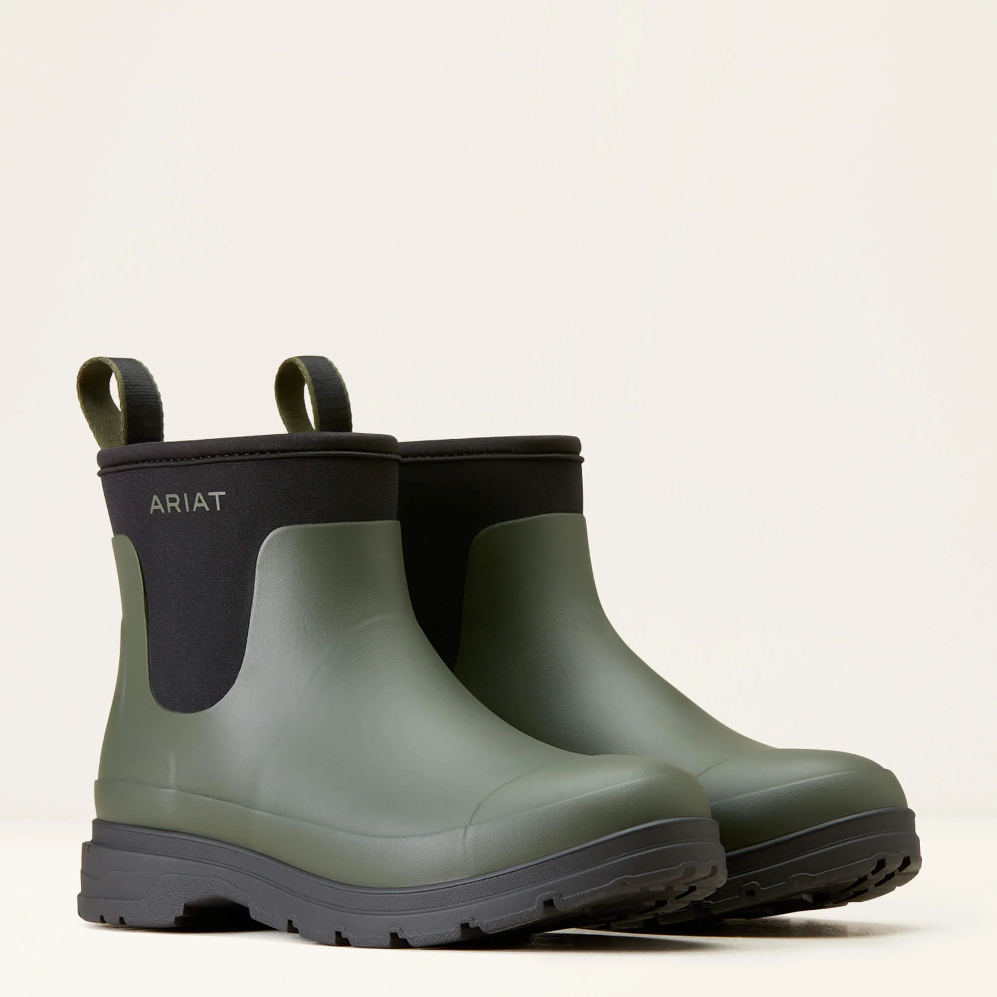 ARIAT Kelmarsh Shortie Rubber Boots - Womens - Olive - Image 8