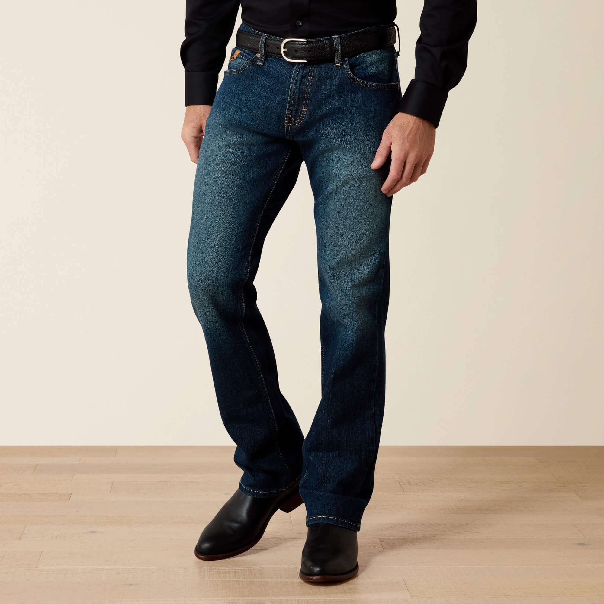 ARIAT M7 Rocker Stretch Legacy Denim Jeans - Men's Straight Leg - Fremont Dark Wash