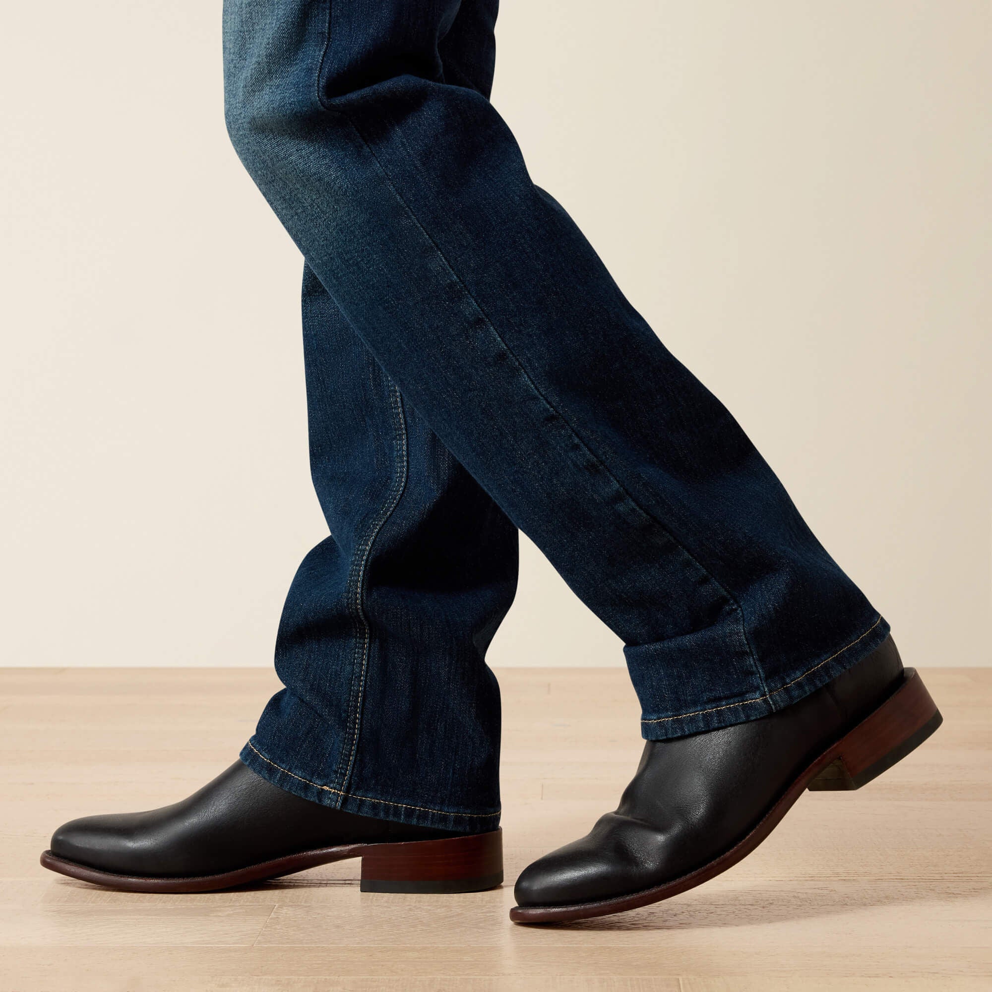 ARIAT M7 Rocker Stretch Legacy Denim Jeans - Men's Straight Leg - Fremont Dark Wash - Image 6