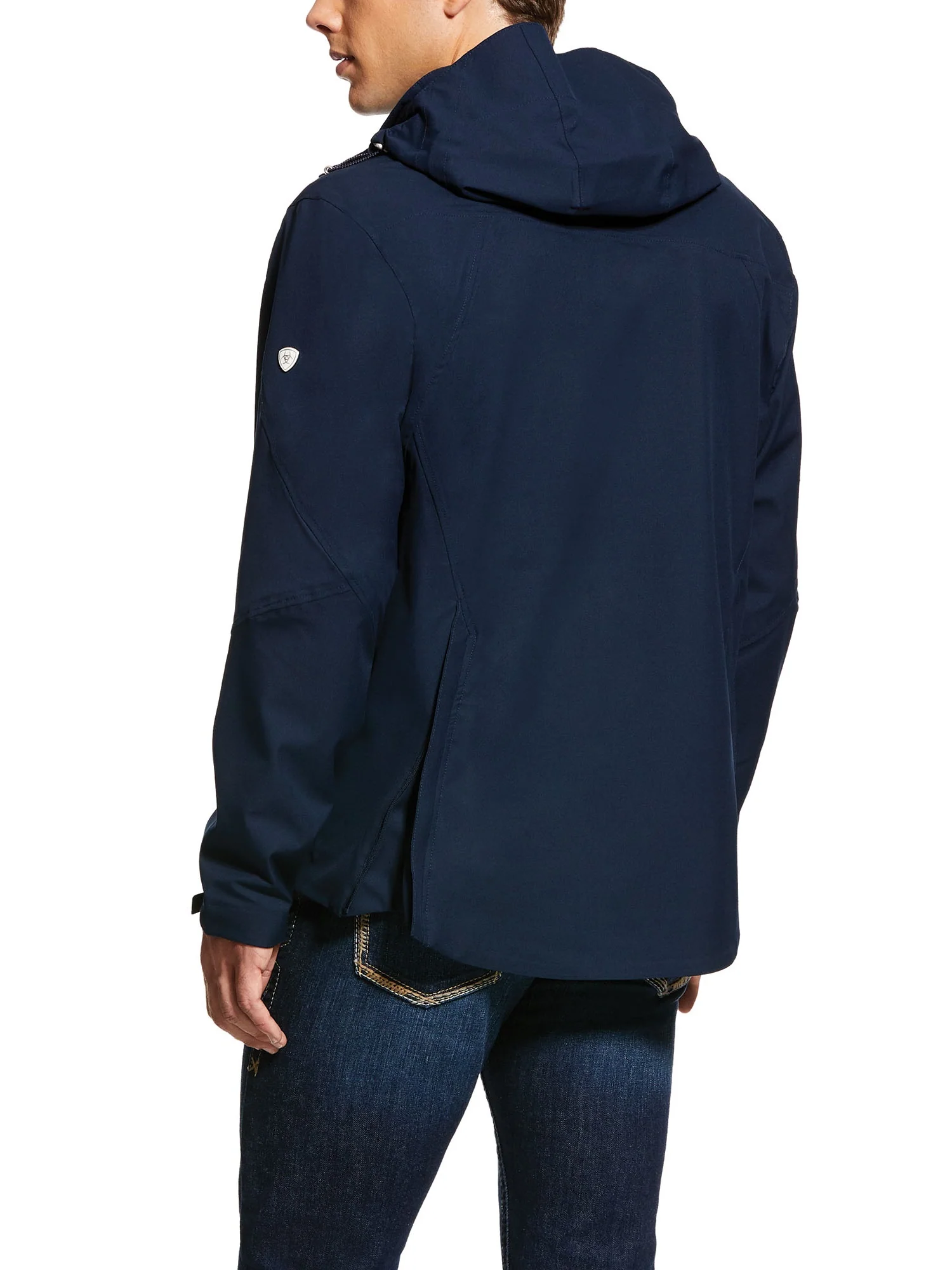 ARIAT Men's Coastal Waterproof Jacket - Navy - Image 3