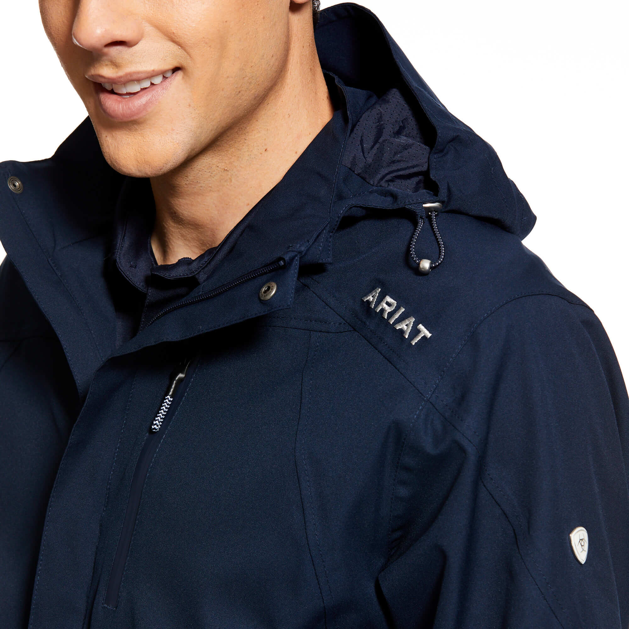 ARIAT Men's Coastal Waterproof Jacket - Navy - Image 4