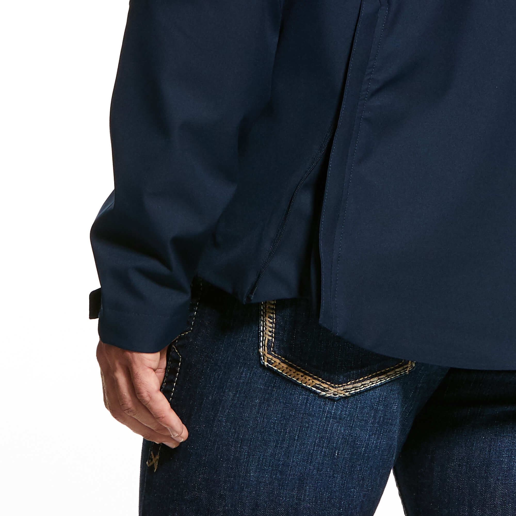 ARIAT Men's Coastal Waterproof Jacket - Navy - Image 5